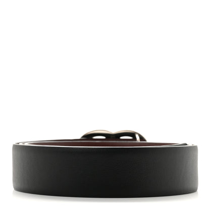 Chanel Calfskin CC Reversible Belt 85 34 Black Burgundy 3 of 9