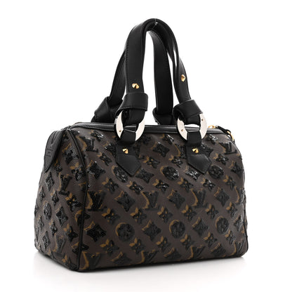 Louis Vuitton Monogram Sequins Eclipse Speedy 28 Black 3 of 10
