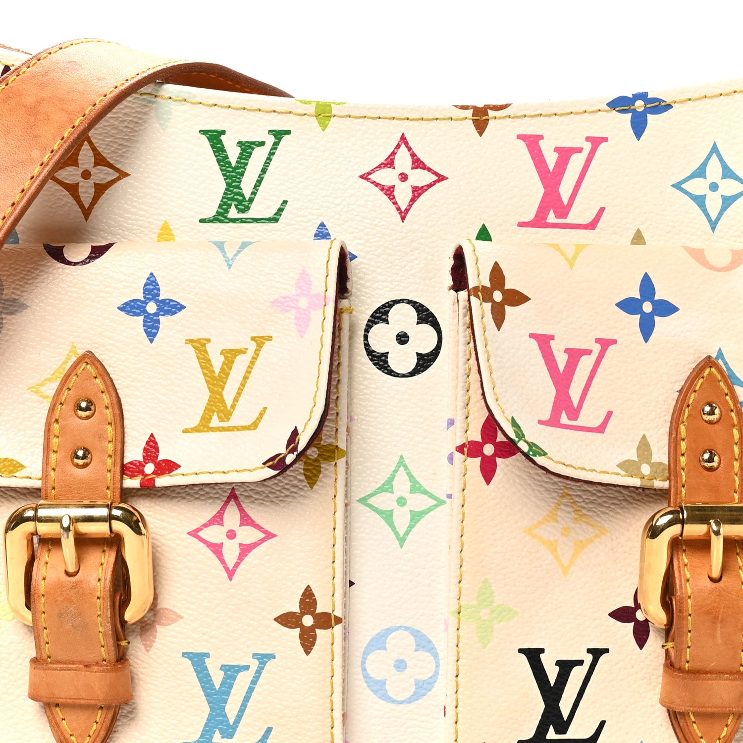 Louis Vuitton Monogram Multicolor Lodge GM White 7 of 10