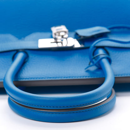 Hermes Taurillon Clemence Birkin 35 Bleu Hydra 10 of 33