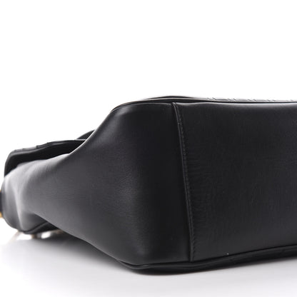 Gucci Calfskin Matelasse Medium GG Marmont Top Handle Shoulder Bag Black 6 of 14