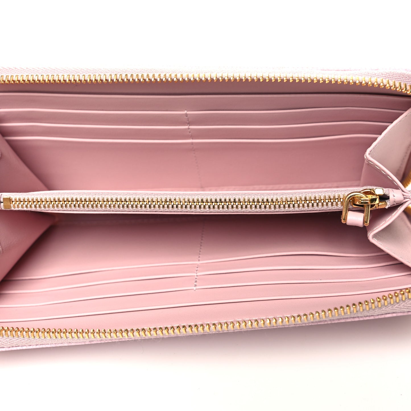Saffiano Zip Around Wallet Alabaster Pink
