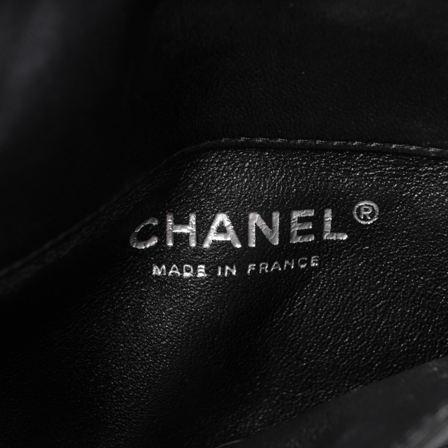 Chanel Lambskin Quilted Mineral Nights Flap Wristlet Black 6 of 8