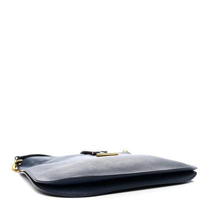 Tom Ford Grained Calfskin Large Tara Crossbody  Denim Blue 4 of 11