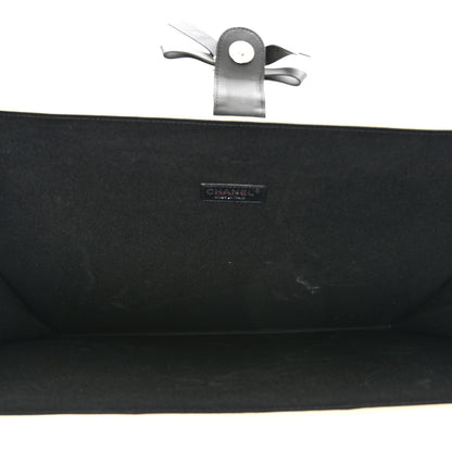 Chanel Caviar Stitched Bowtie Drawing Portfolio Dark White Black 5 of 9