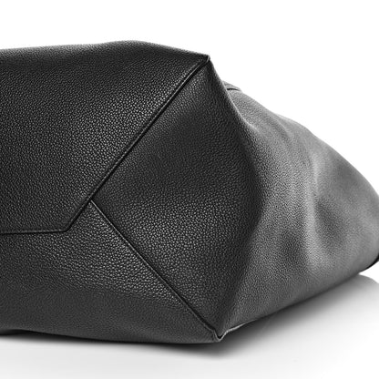 Celine Soft Grained Calfskin Medium Belt Cabas Phantom Black 11 of 11