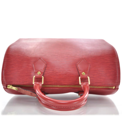 Louis Vuitton Epi Speedy 30 Red 5 of 10