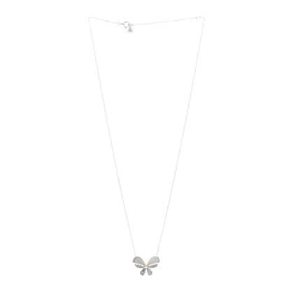 Tiffany Sterling Silver 18K Rose Gold Return to Tiffany Love Bugs Butterfly Pendant Necklace 3 of 4