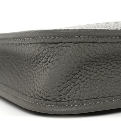 Hermes Taurillon Clemence Evelyne TPM Gris Meyer 9 of 10