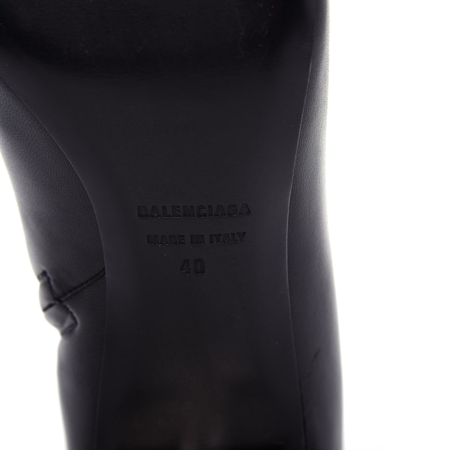 Balenciaga Sheepskin Typo Ankle Booties 40 Black 9 of 11