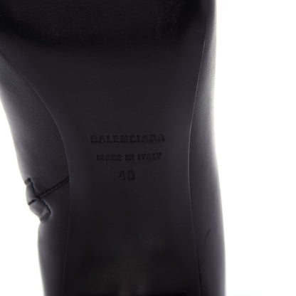 Balenciaga Sheepskin Typo Ankle Booties 40 Black 9 of 11