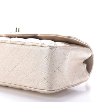 Chanel Metallic Lambskin Quilted Mini Rectangular Flap Gold 7 of 10