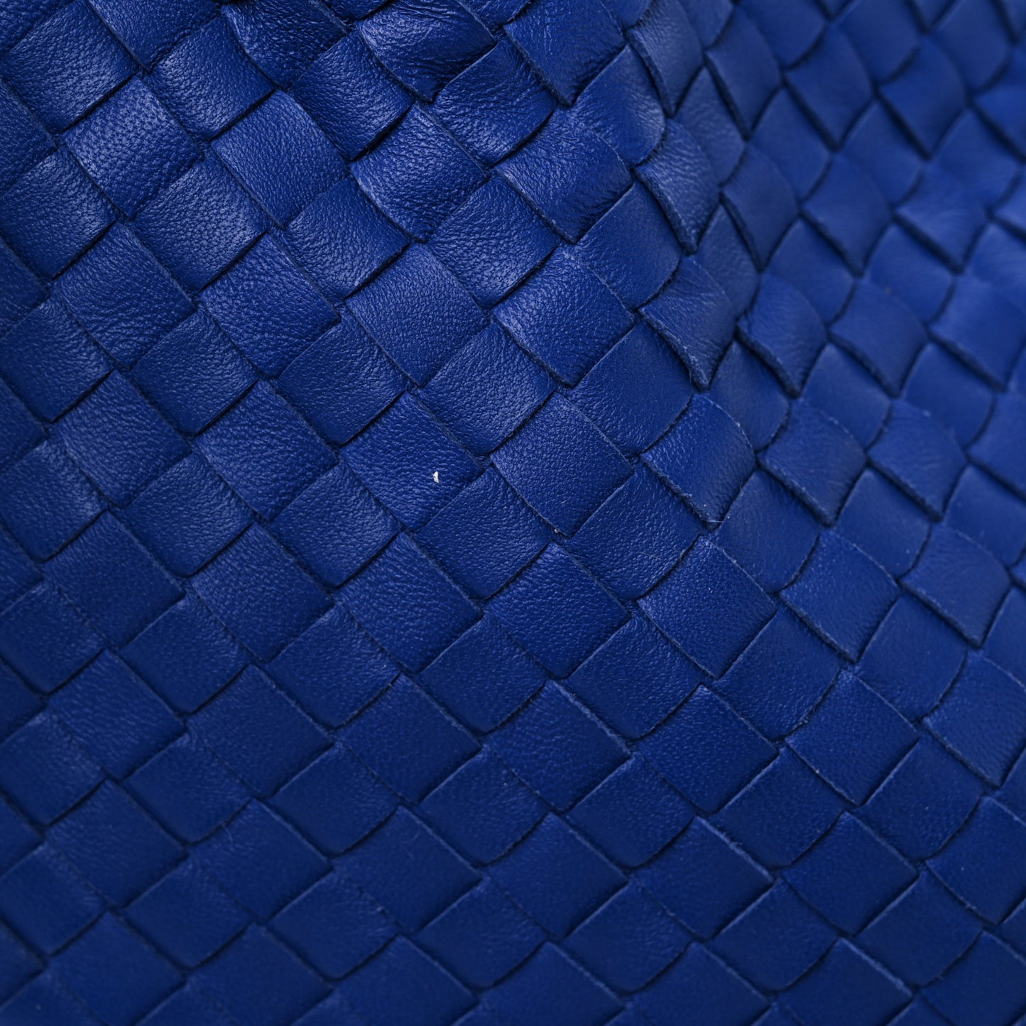 Nappa Intrecciato Large Veneta Hobo Cobalt Blue