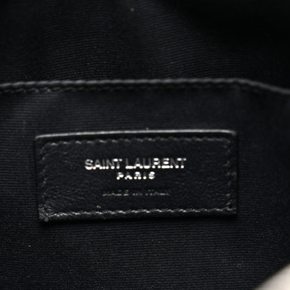 Saint Laurent Grained Lambskin Monogram Lou Camera Bag Crema Soft 6 of 12
