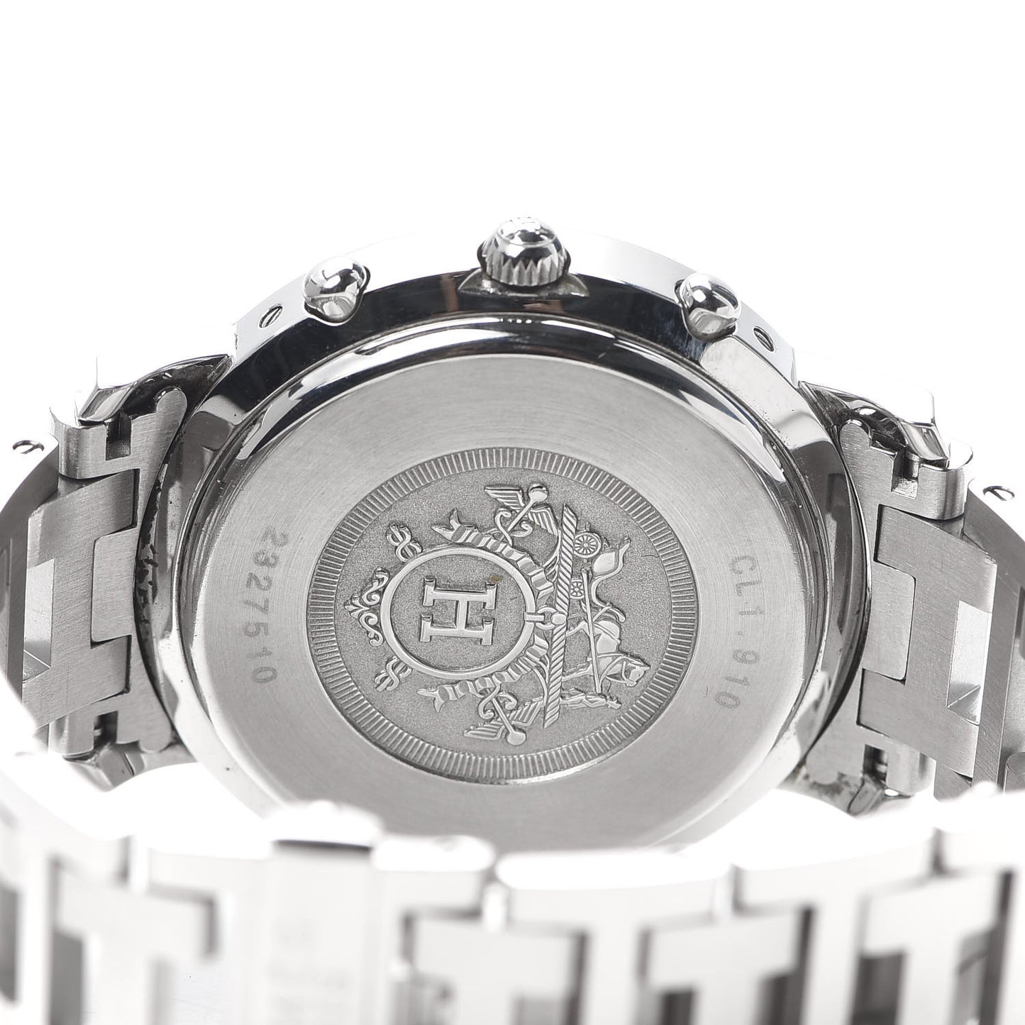 Stainless Steel 38mm Clipper Chronograph Quartz Watch Black