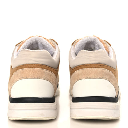 Chanel Suede Tweed Felt CC Sneakers 41 Beige 5 of 15