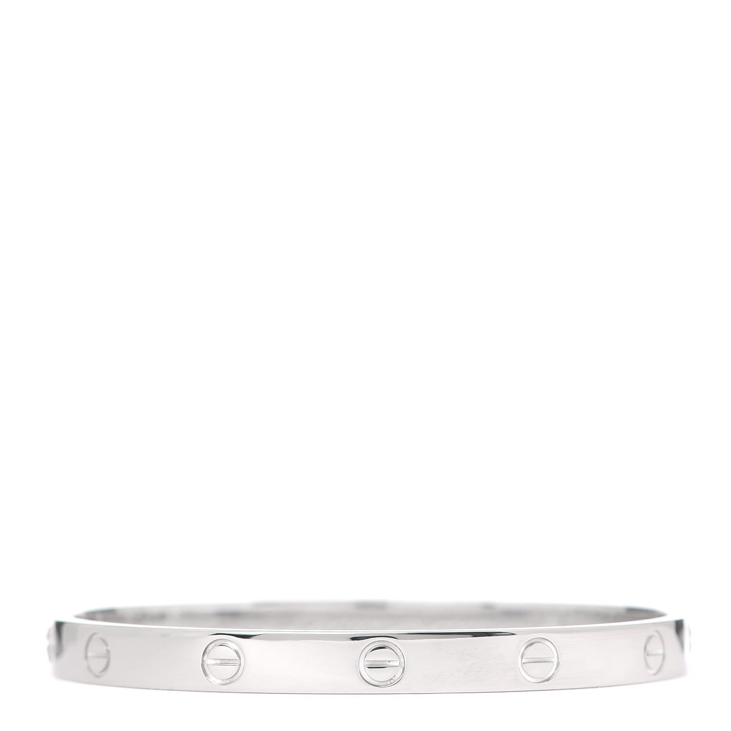 Cartier 18K White Gold LOVE Bracelet 18 1 of 5