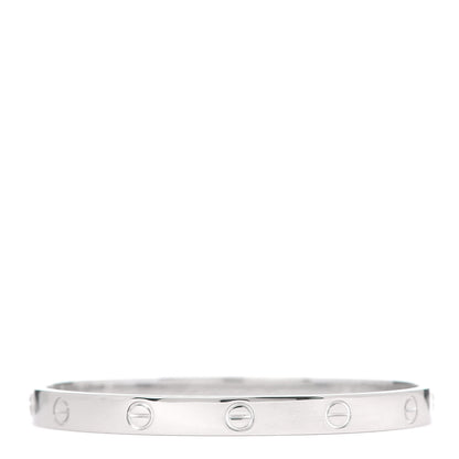 Cartier 18K White Gold LOVE Bracelet 18 1 of 5