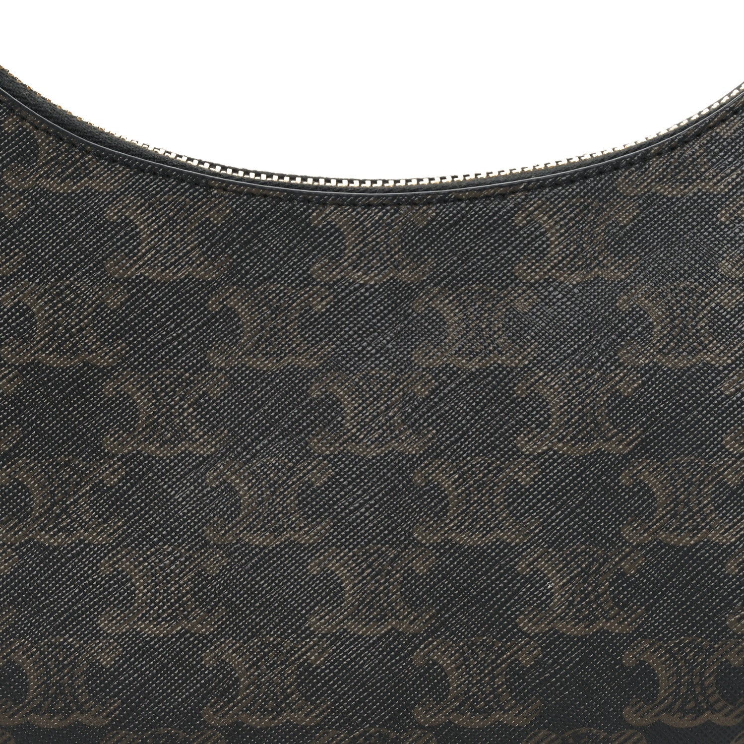 Celine Triomphe Canvas Calfskin Ava Shoulder Bag Tan 8 of 11