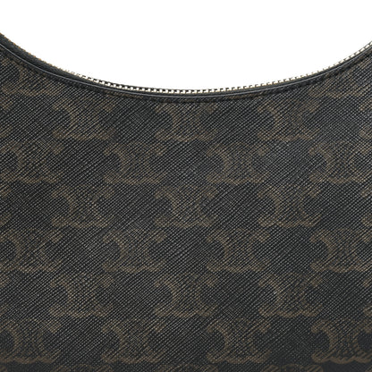 Celine Triomphe Canvas Calfskin Ava Shoulder Bag Tan 8 of 11