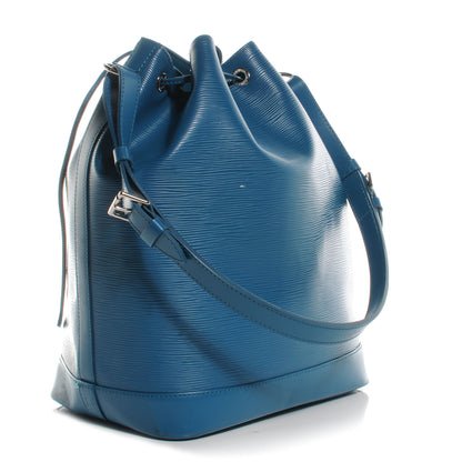 Louis Vuitton Epi Noe NM Cyan 3 of 8