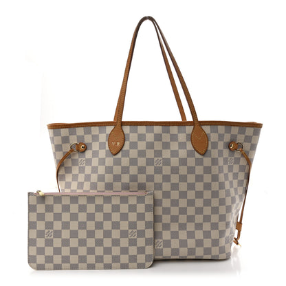 Louis Vuitton Damier Azur Neo Neverfull MM Rose Ballerine 3 of 13