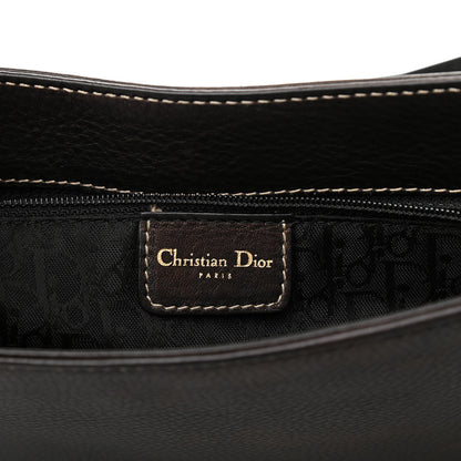 Christian Dior Metallic Calfskin Baudrier Saddle Bag Brown 6 of 13