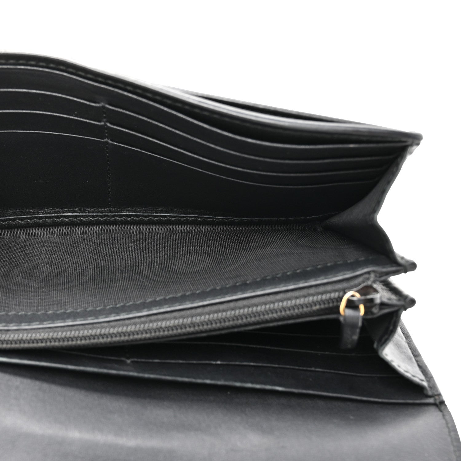 Gucci Calfskin Sylvie Continental Wallet Black 5 of 14
