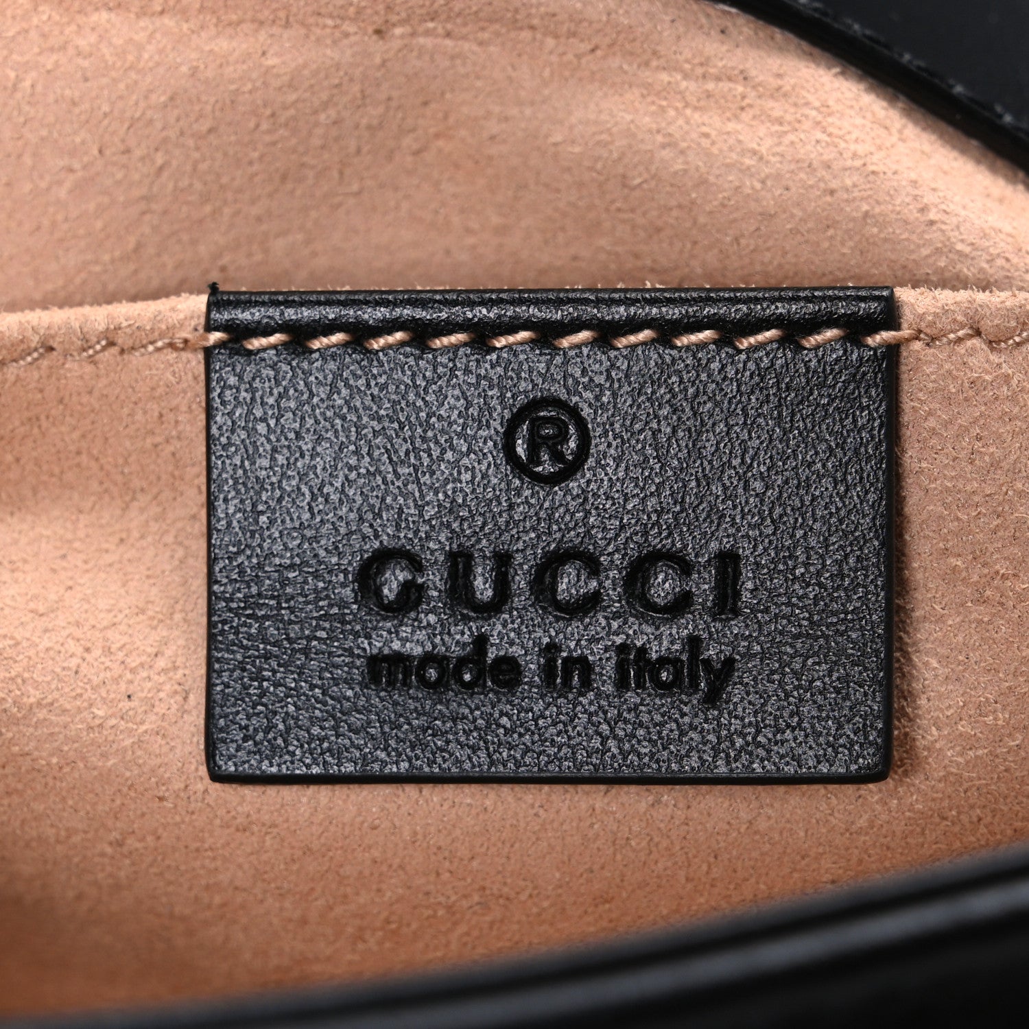Gucci Calfskin Matelasse Mini GG Marmont Shoulder Bag Black 6 of 10