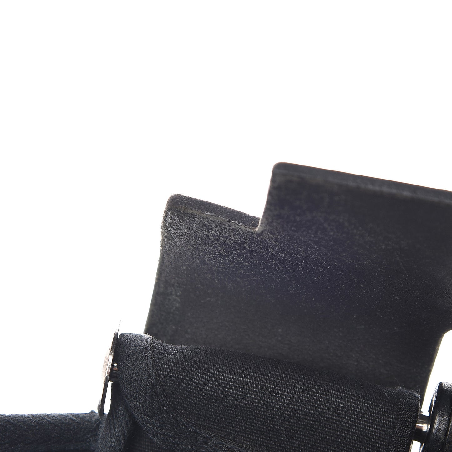 Toile Vache Calfskin Herbag 30 PM Black