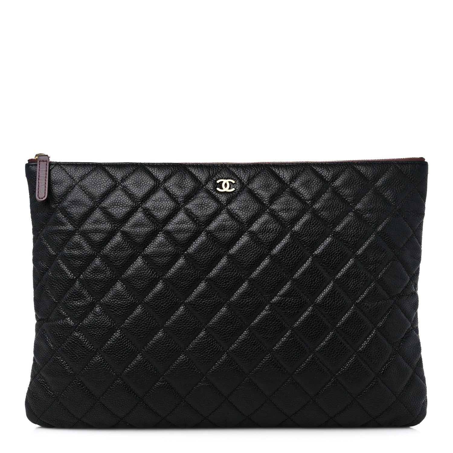 Chanel Caviar Quilted Large Cosmetic Case Black 1 of 9