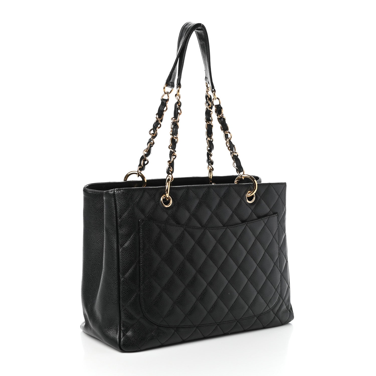 Chanel Caviar Quilted Grand Shopping Tote GST Black 5 of 13