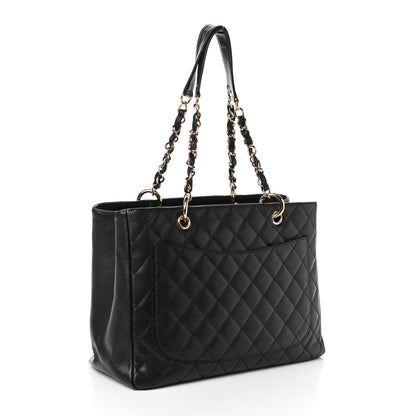 Chanel Caviar Quilted Grand Shopping Tote GST Black 5 of 13