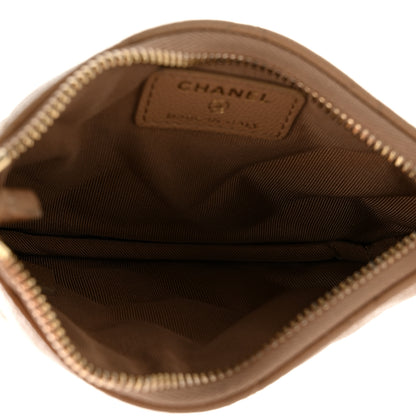 Chanel Caviar Quilted Small Cosmetic Case Beige 5 of 7