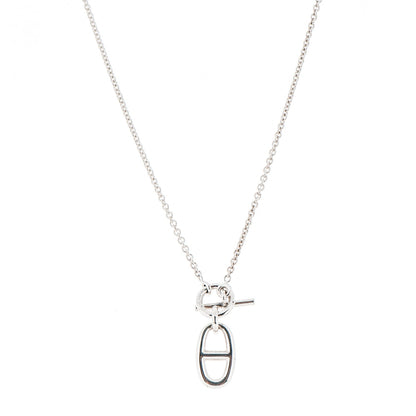 Hermes Sterling Silver Amulette Chaine d'Ancre Necklace 1 of 4