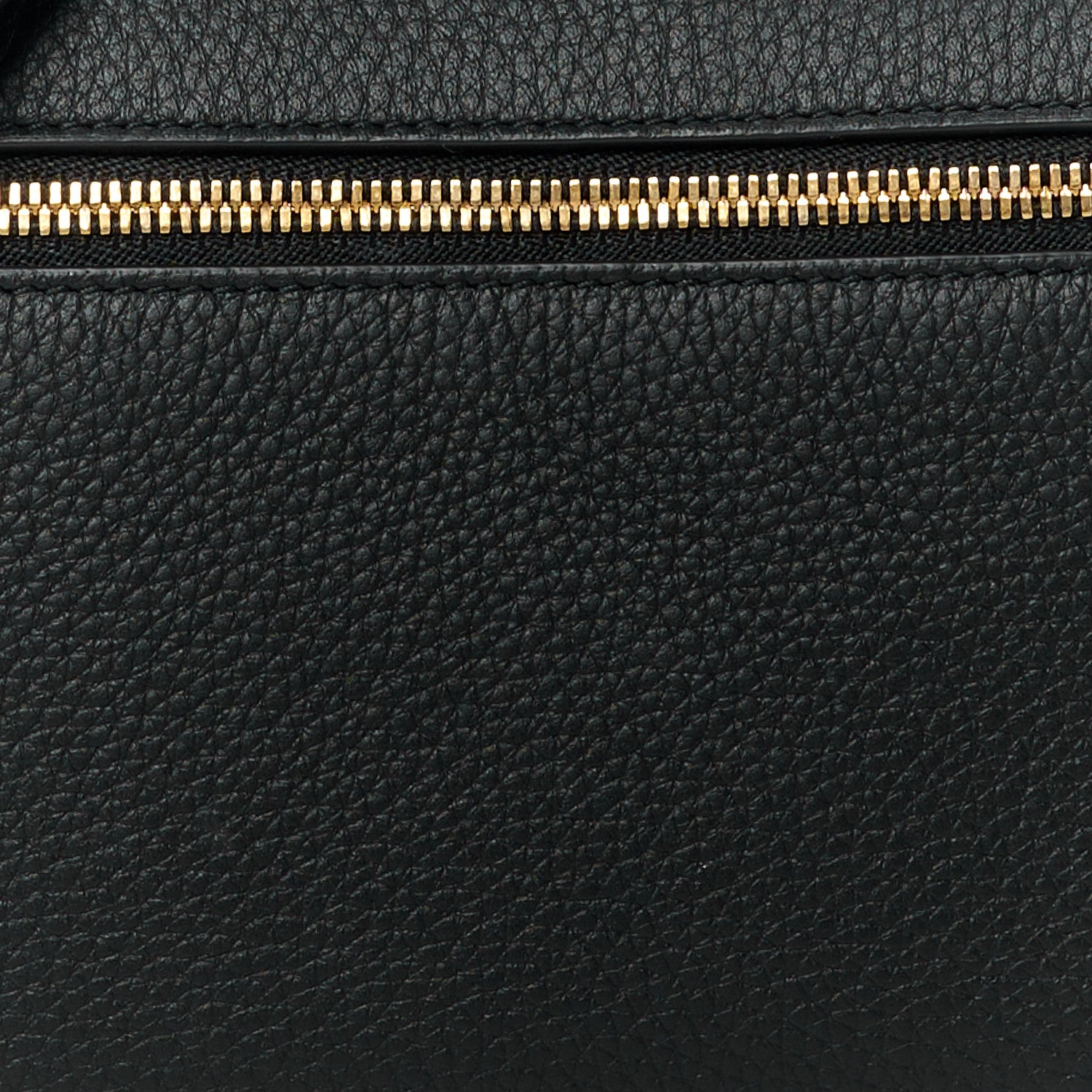 Loro Piana LORO PIANA Grained Calfskin L19 Extra Pocket Pouch Black 7 of 9