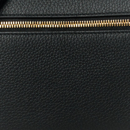 Loro Piana LORO PIANA Grained Calfskin L19 Extra Pocket Pouch Black 7 of 9