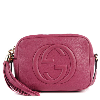 Gucci Pebbled Calfskin Small Soho Disco Bag Peonia Flower 1 of 7