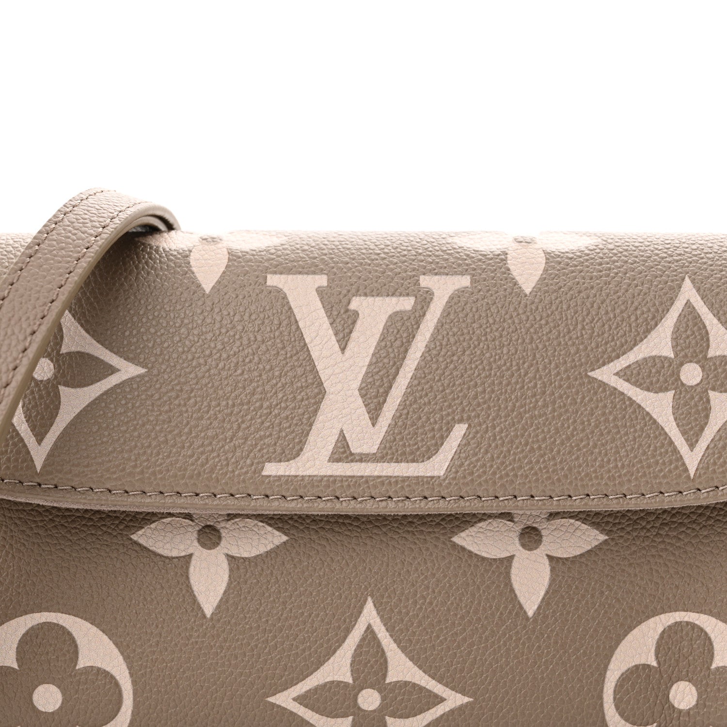 Louis Vuitton Empreinte Monogram Giant Ivy Wallet On Chain Tourterelle Creme 7 of 11