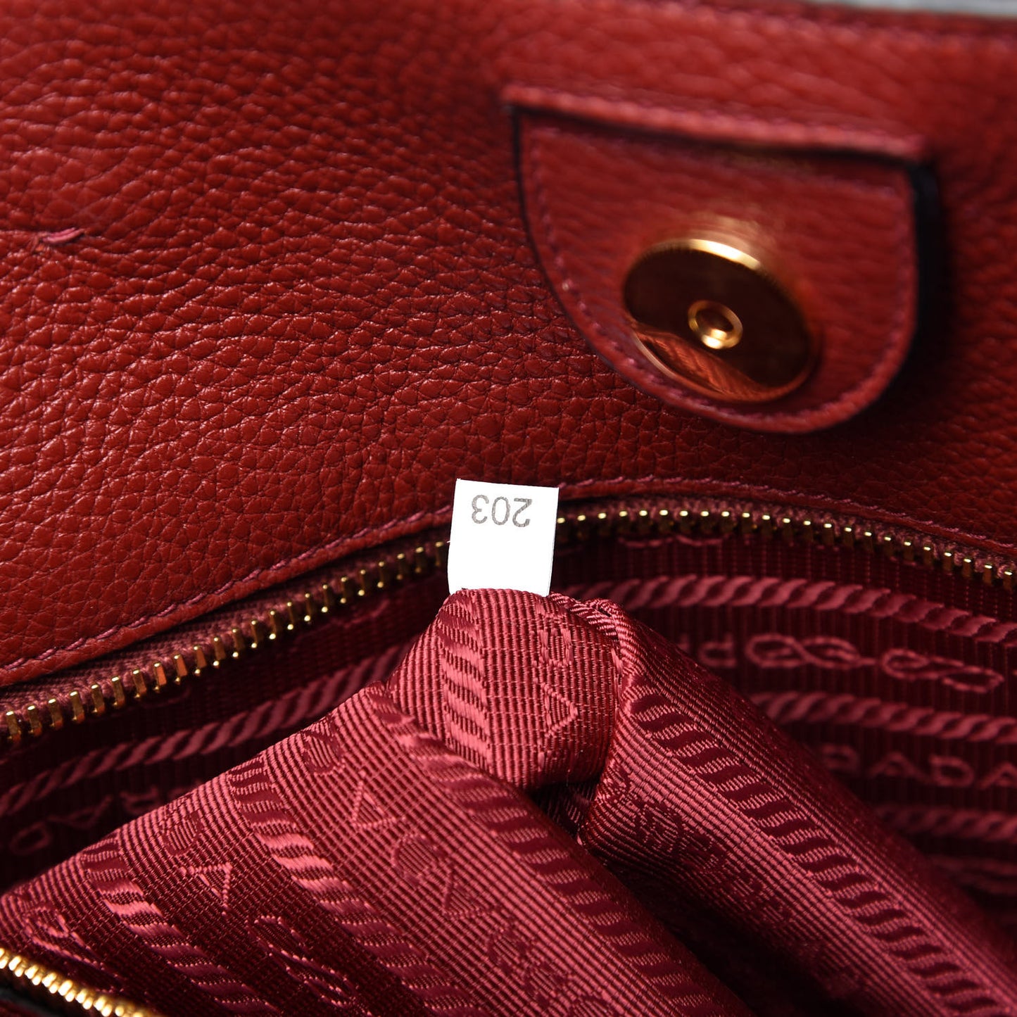 Vitello Daino Tote Rosso