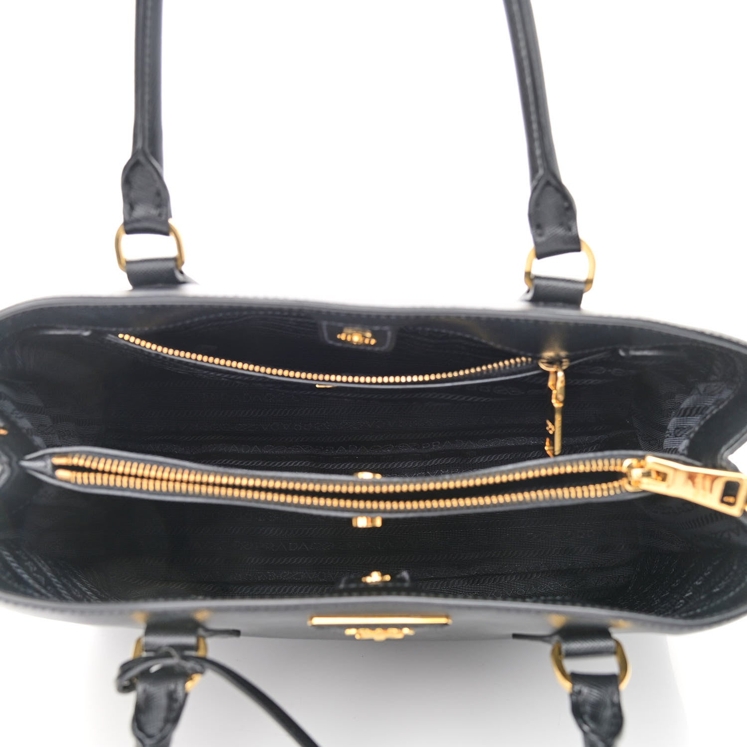 Prada Saffiano Lux Medium Tote Black 5 of 11