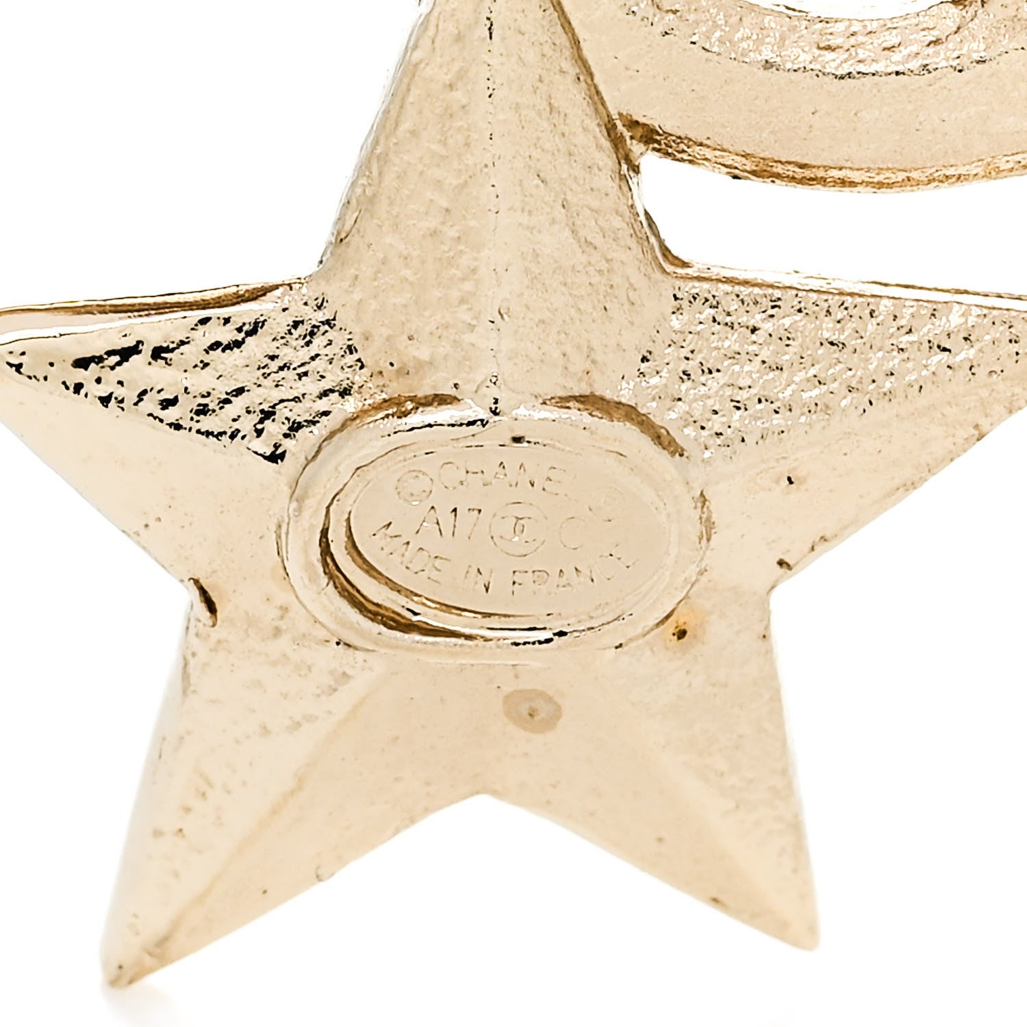 Chanel Baguette Crystal CC Star Brooch Gold 3 of 4