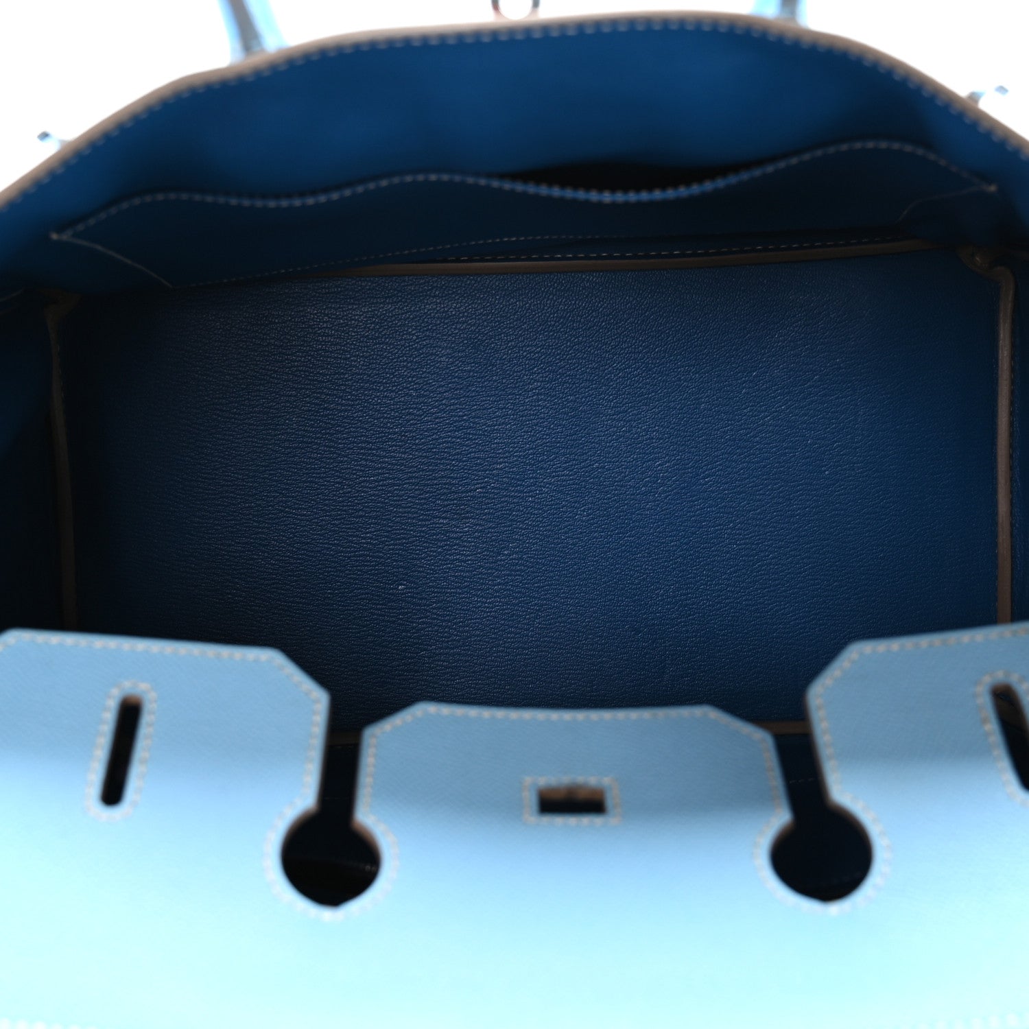 Hermes Epsom Candy Birkin 35 Celeste Mykonos 5 of 10
