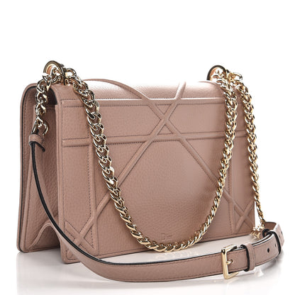 Christian Dior Grained Calfskin Medium Diorama Flap Bag Nude 7 of 8