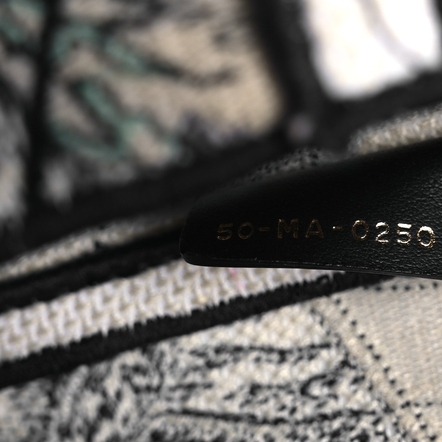 Christian Dior Canvas Embroidered Around the World Saddle Bag Blue 7 of 11