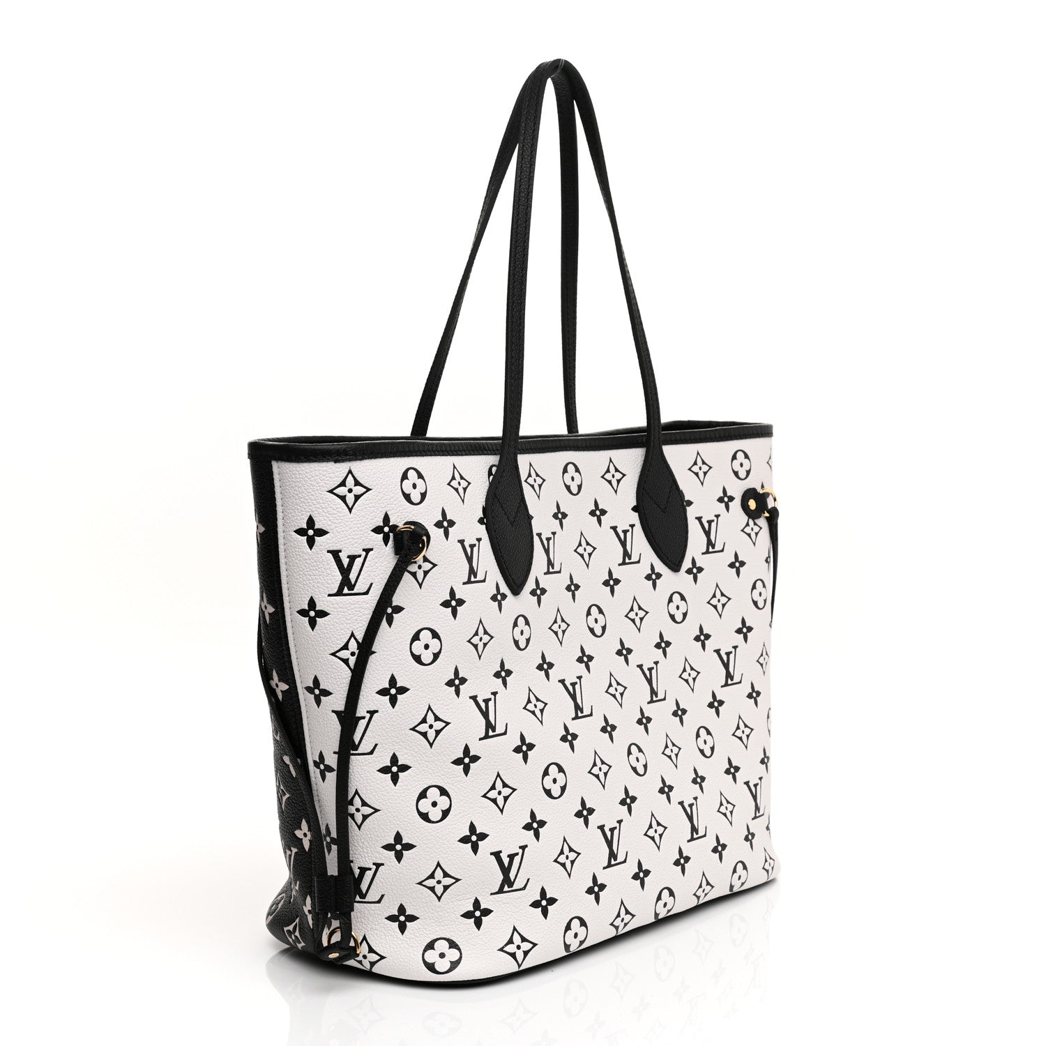 Louis Vuitton Empreinte Spring In The City Neverfull MM Black White Pink 6 of 15