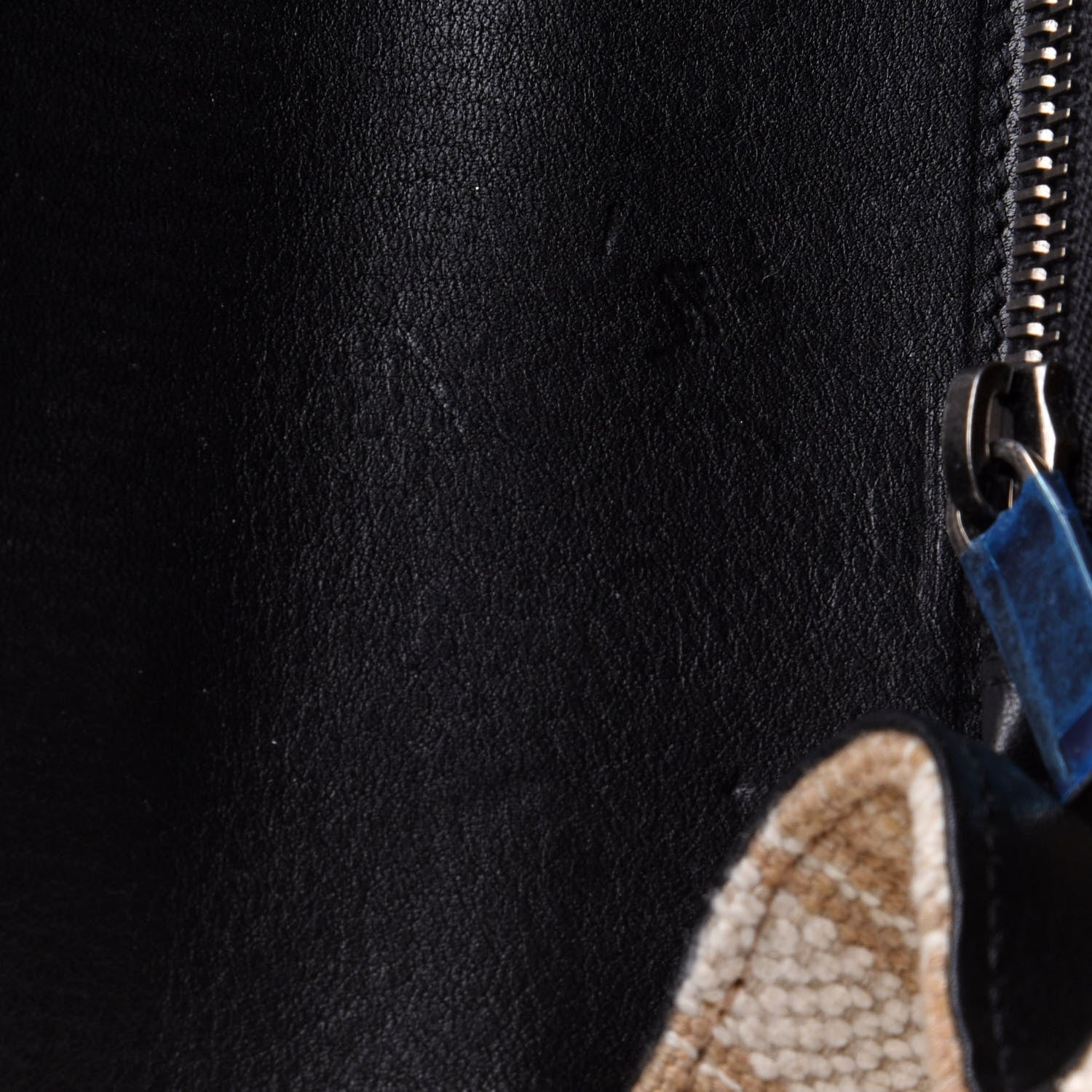 Saint Laurent Berber Chevron Tassel Monogram Medium College Bag Black White 12 of 13
