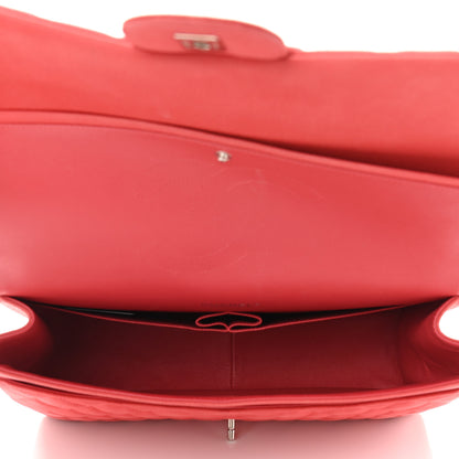Chanel Iridescent Caviar Quilted Maxi Double Flap Dark Pink 4 of 12