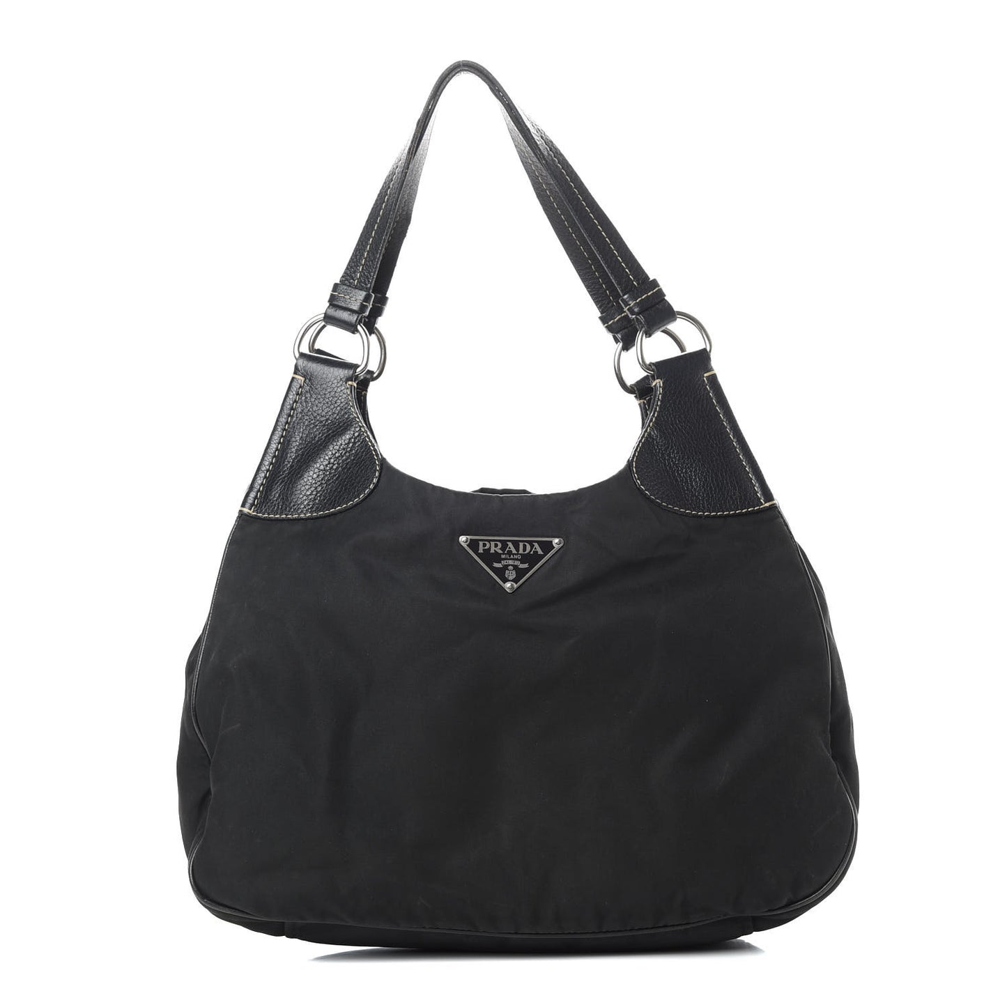 Tessuto Nylon Hobo Black