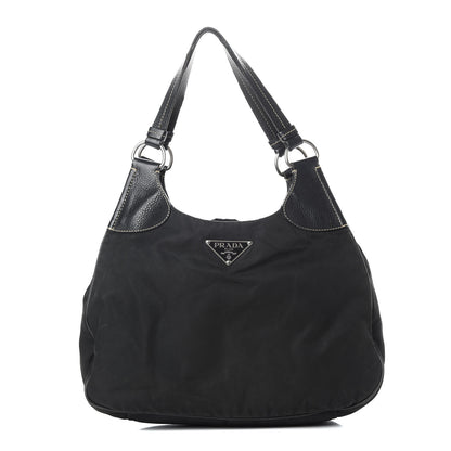 Prada Tessuto Nylon Hobo Black 1 of 27